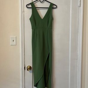 Abercrombie Plunge V-Neck Midi Dress